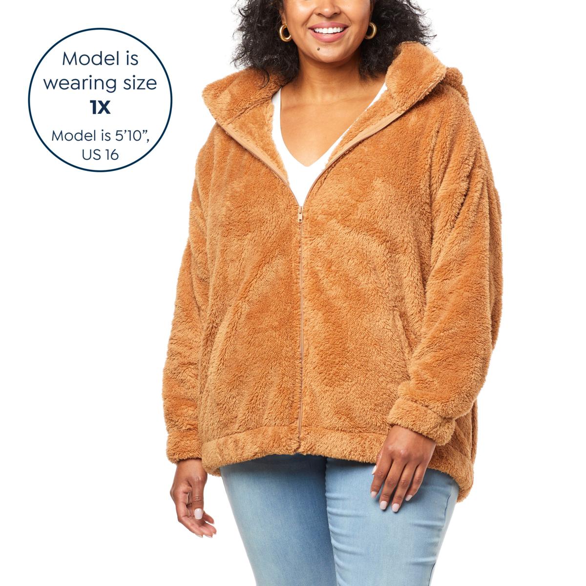 Hooded Golden Mink Fur Jacket with elastic on sleeves & waist