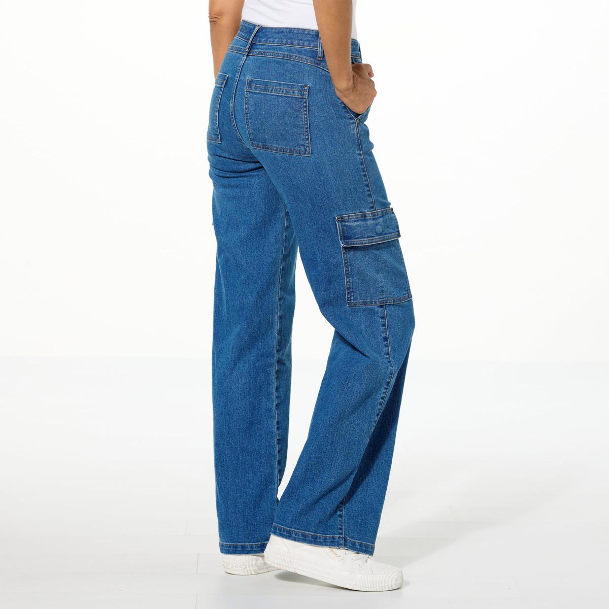 デニム・ジーパン RE DONE Women Denim Pants 184 03W70SCIGCO RB Beige G by Giuliana The Wide Leg Eco-Chic Denim High-Rise Cargo