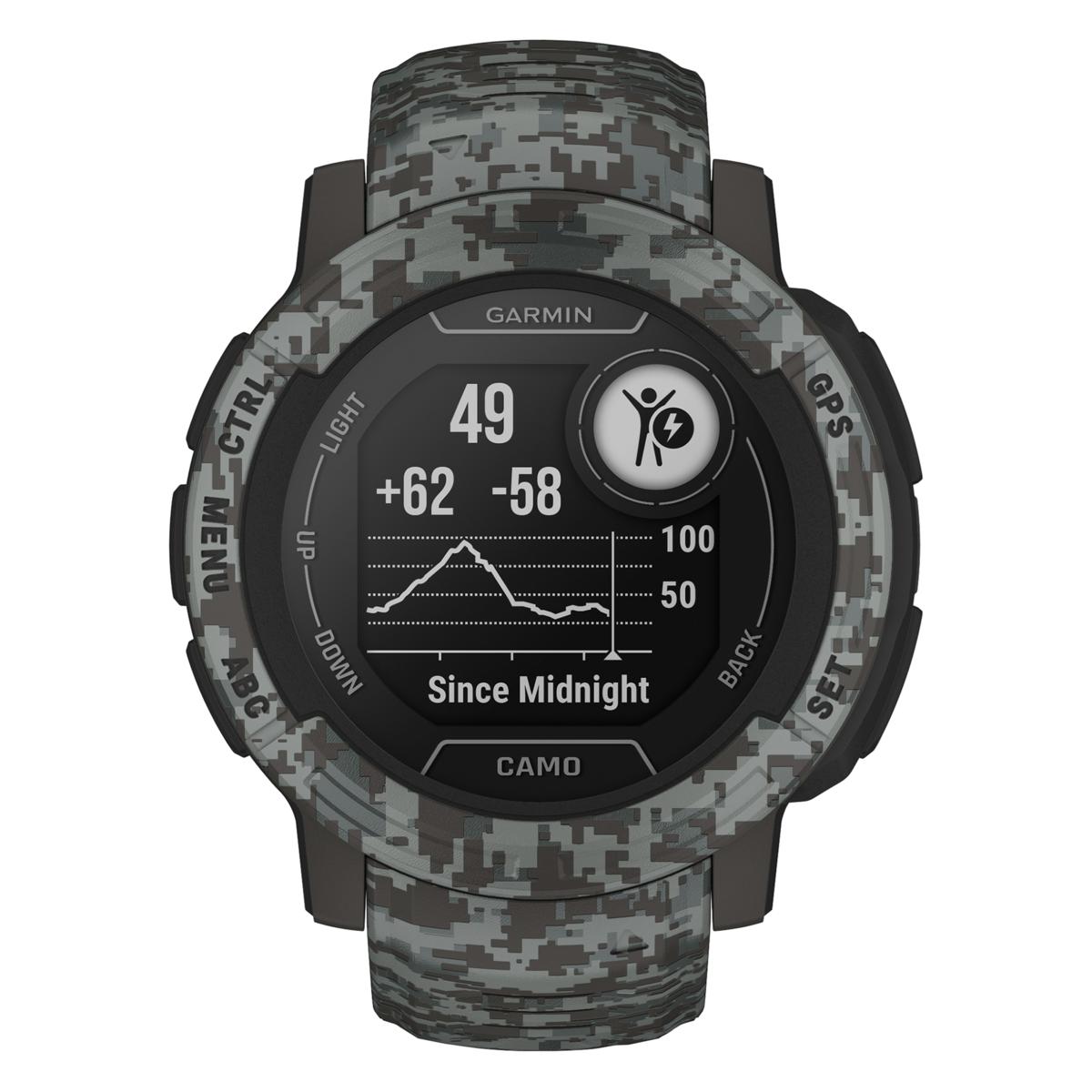 Garmin Instinct 2S Camo Edition GPS Smartwatch - Graphite Camo