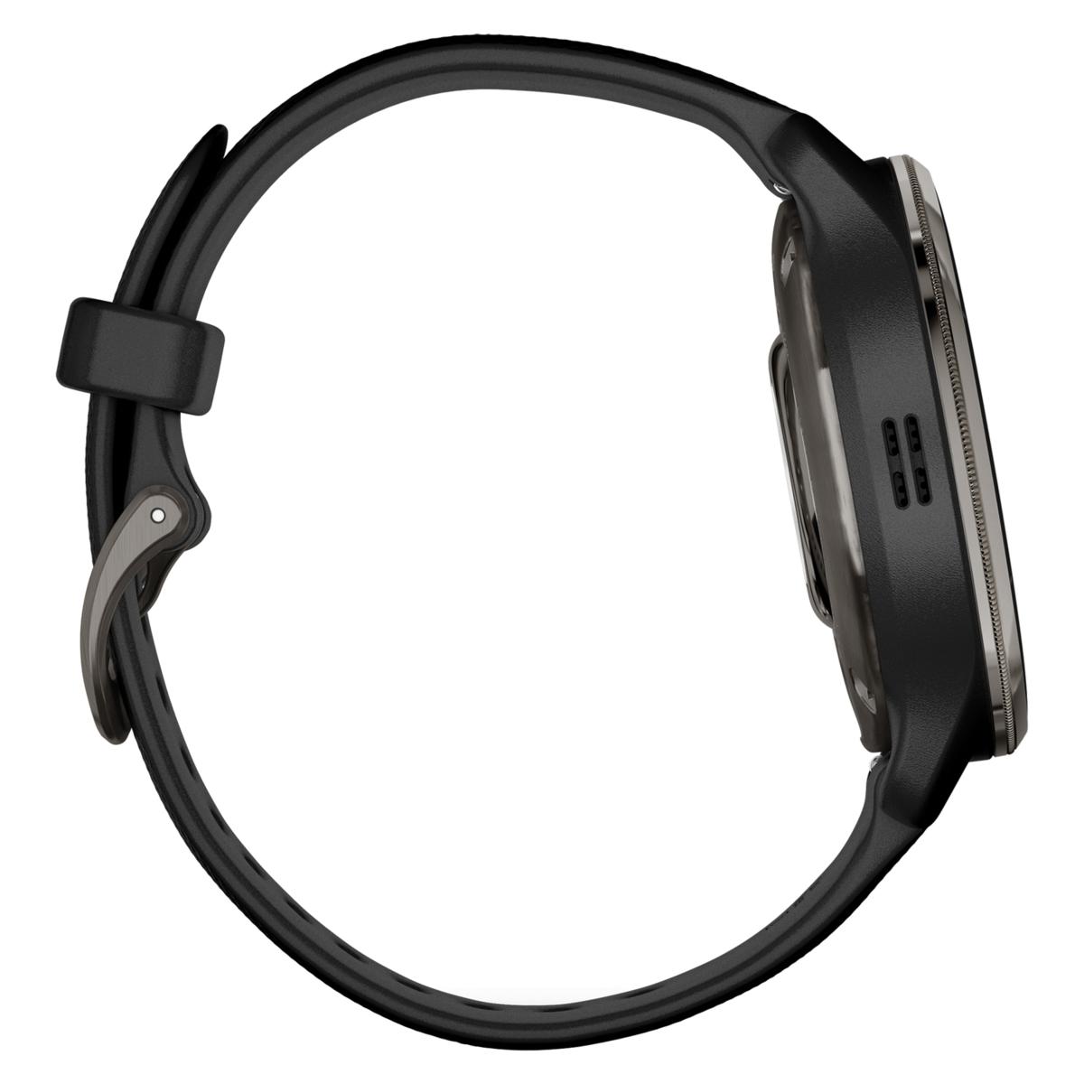 Garmin Venu 2 Plus with Silicone Band - Black Case with Slate