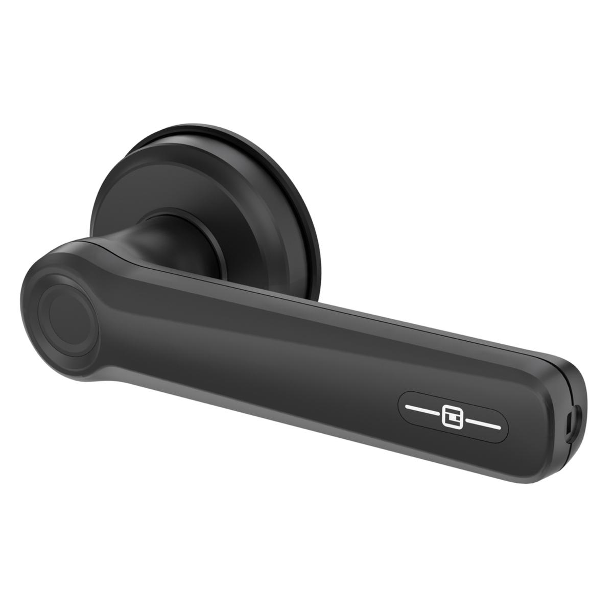 GeekTale Smart Fingerprint Door Lock With Lever, B202 - Matte Black ...