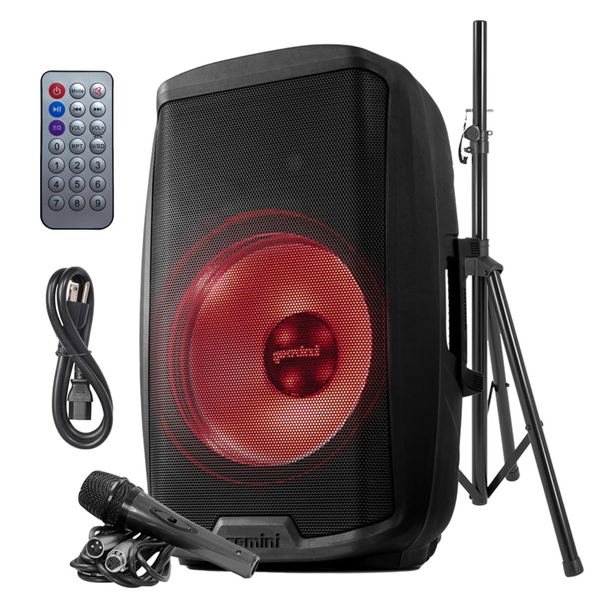 Gemini 15 Inch Multi-LED Bluetooth Speaker with Stand 20919431 HSN
