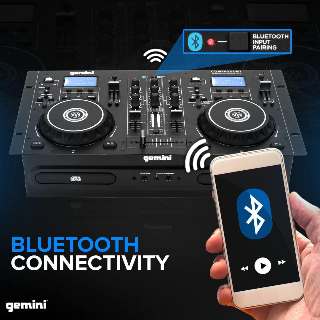 Gemini CDM-4000BT Dual CD USB Media Player with Bluetooth and Mixer -  20919427 | HSN