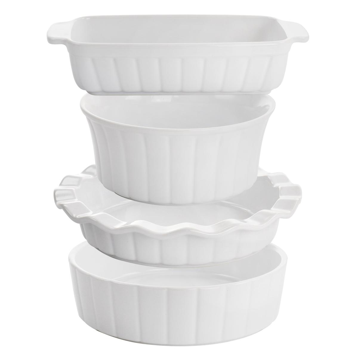 GIBSON HOME Rockaway 2-Piece Stoneware Nesting Bakeware Set in