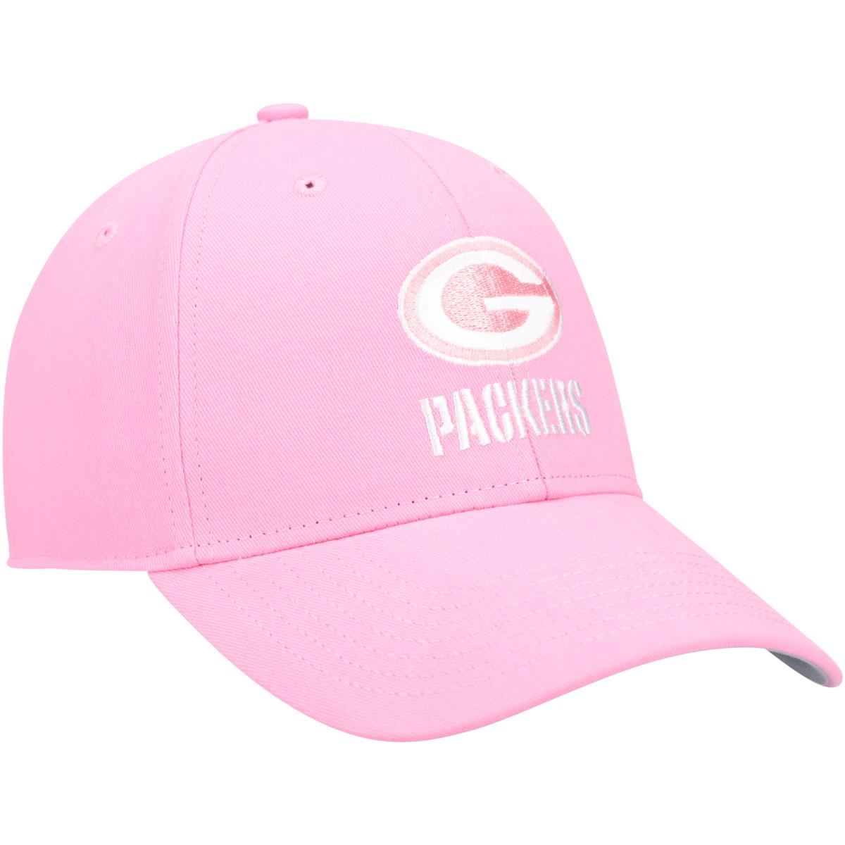 Girls Youth '47 Pink Green Bay Packers Rose MVP Adjustable Hat