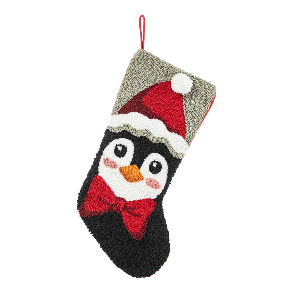  Penguin Personalized Knitted Christmas Stocking with