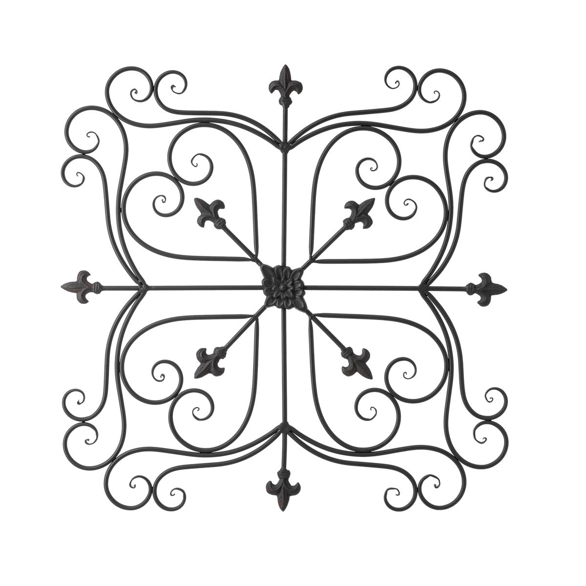 Glitzhome 23.5in L Traditional Iron Scroll Garden Wall Decor - 20888650 ...