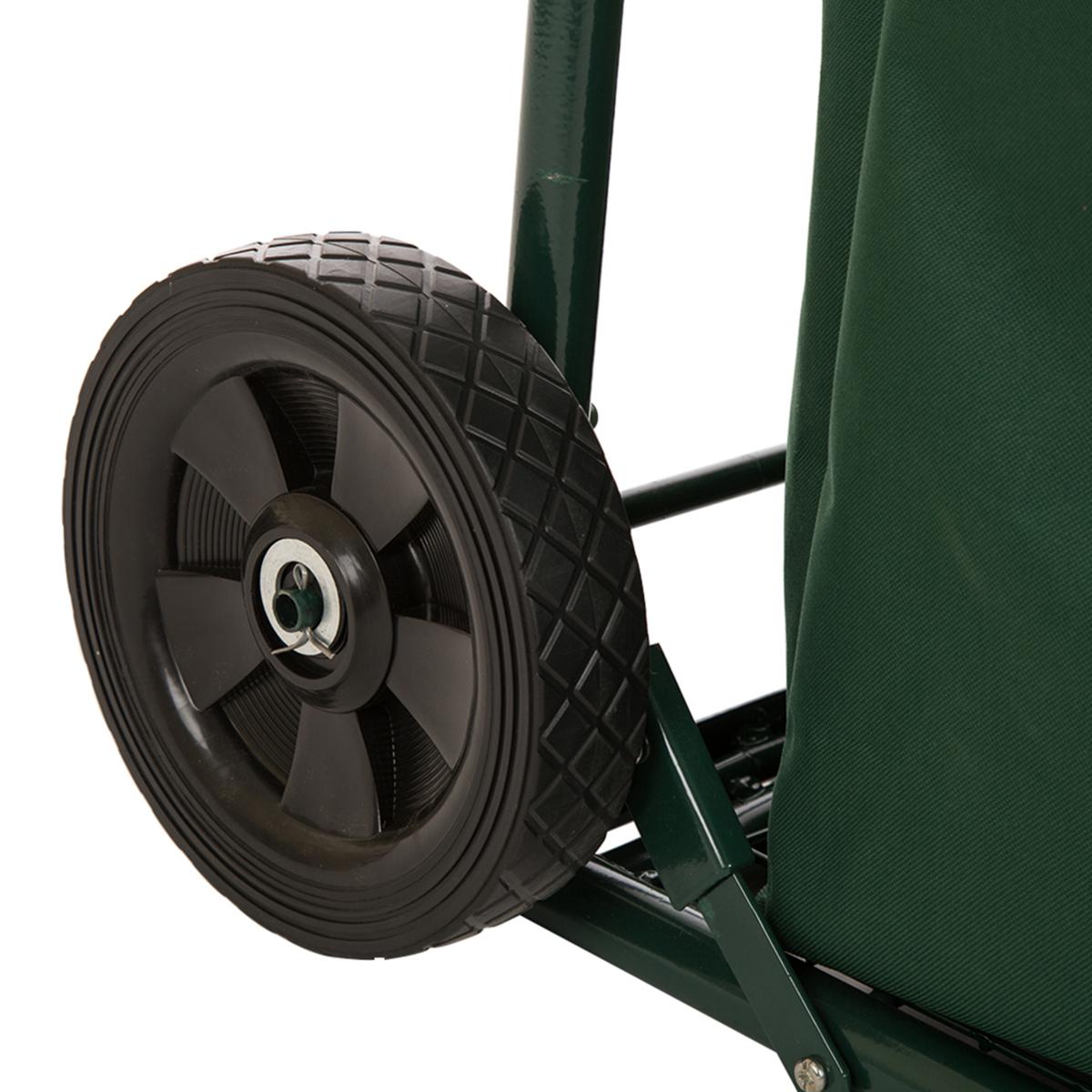 Glitzhome 40.5 H Garden Yard Cart with Detachable Leaf Bag