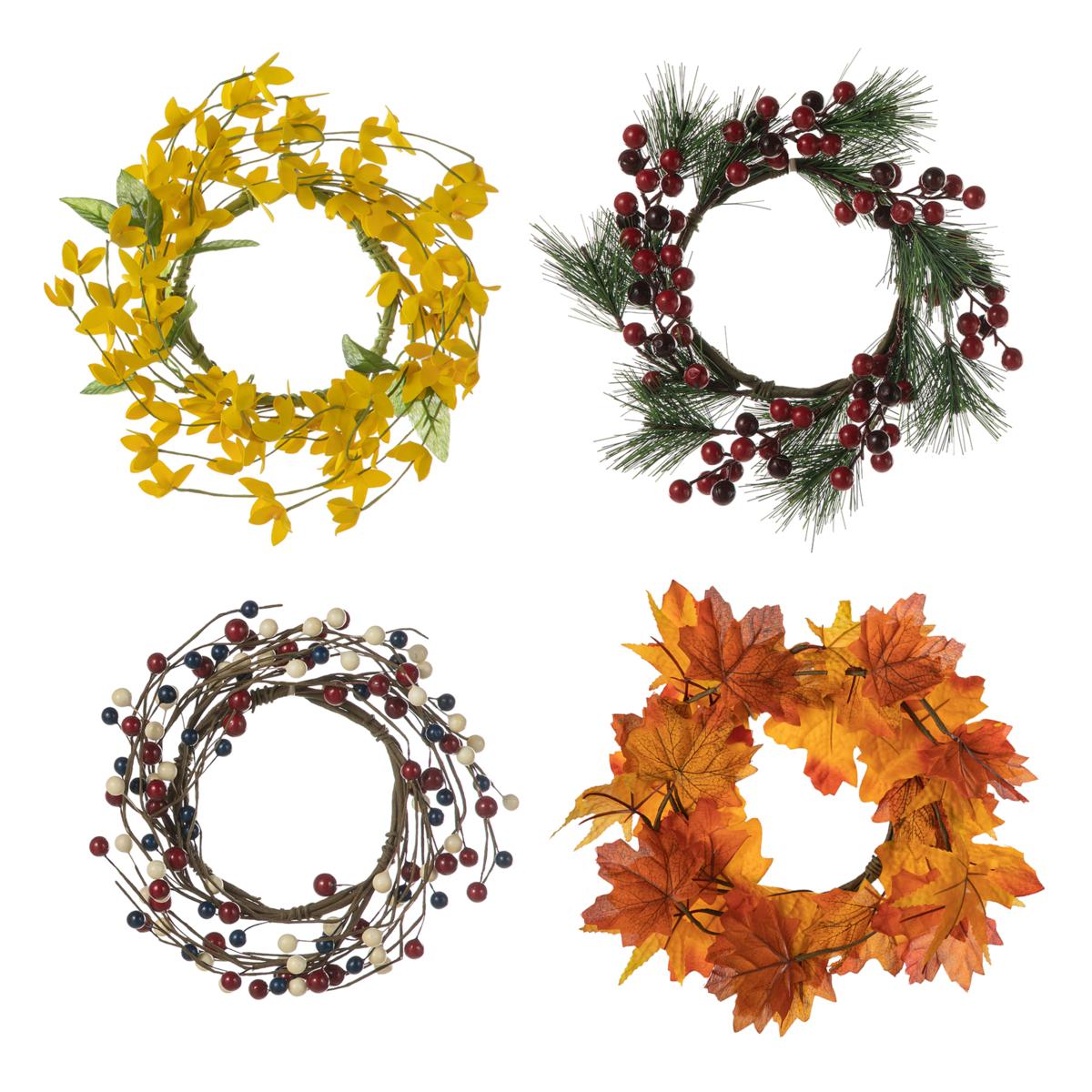 Glitzhome 60" Wooden Welcome Porch Sign w/4 Interchangeable Wreaths - 20794256 | HSN