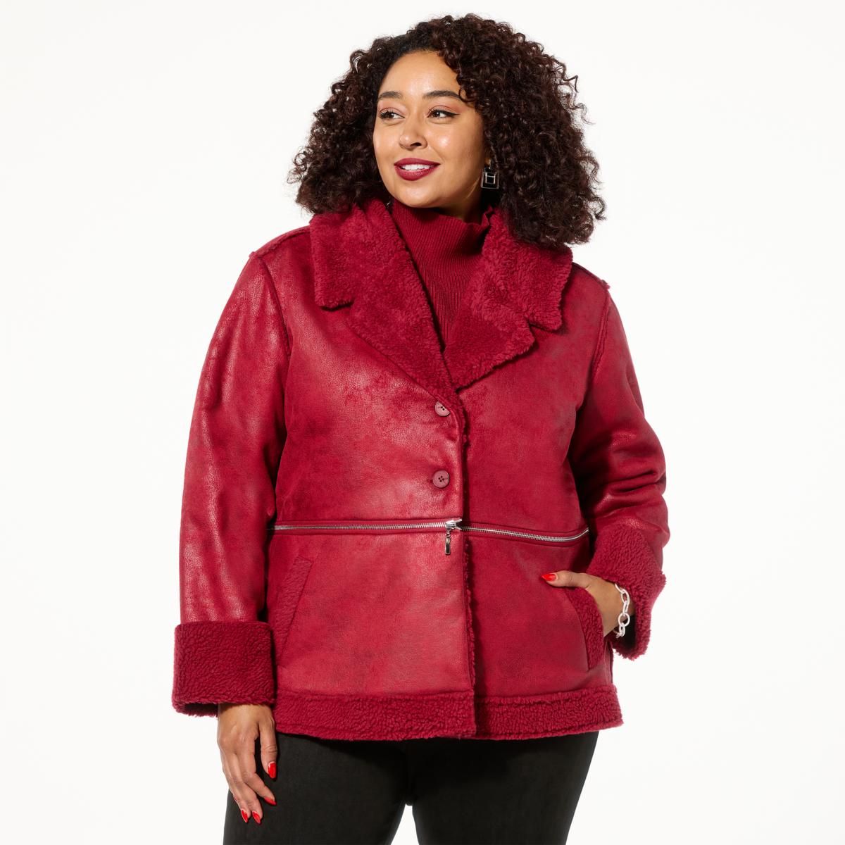 GREY by Jhoan Sebastian Grey 2-in-1 Shearling/Faux Leather Jacket