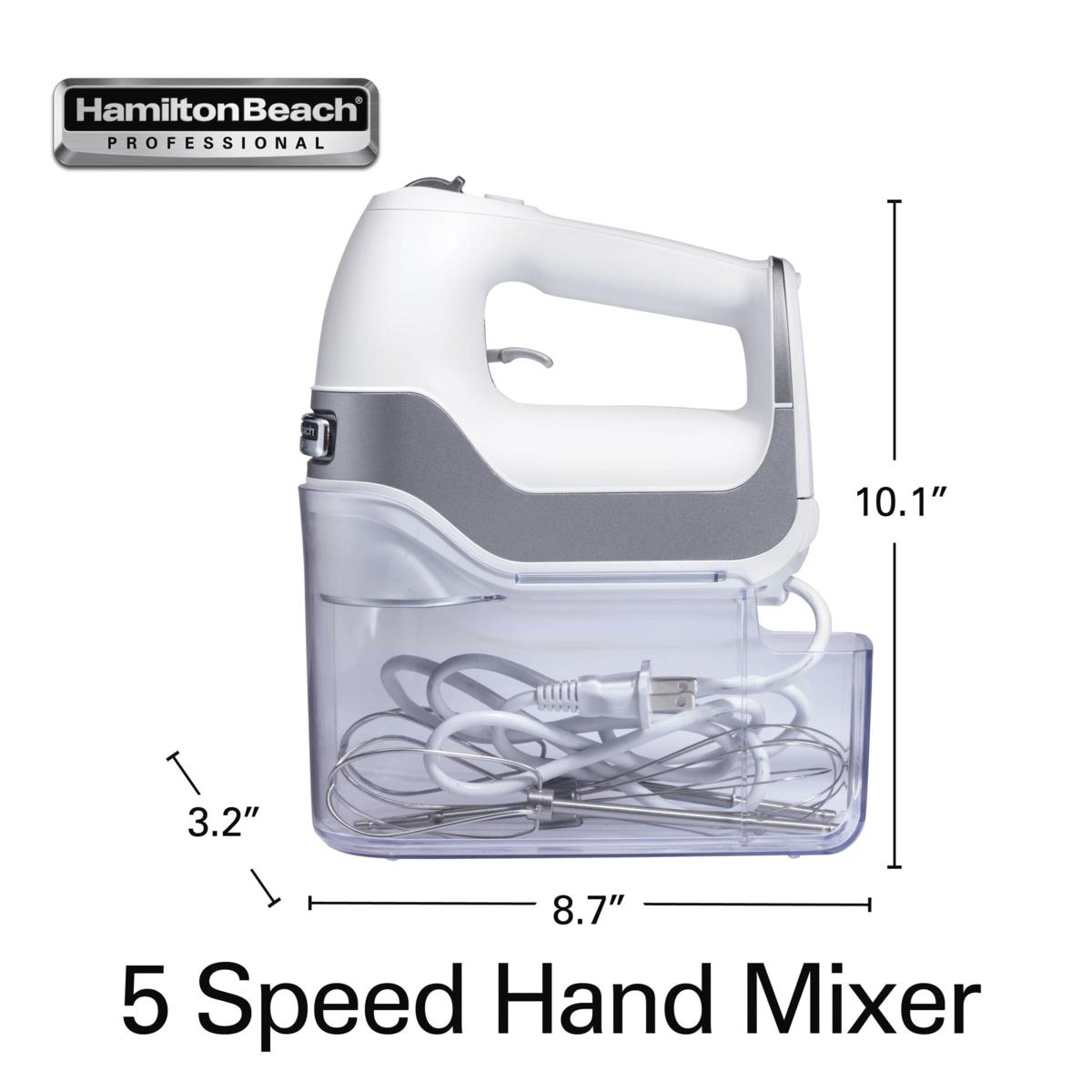 Hamilton Beach Professional 7-Speed Black Hand Mixer with