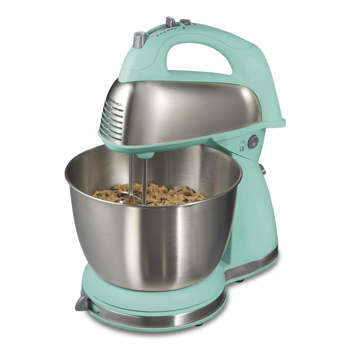 Hamilton　Beachステンレス製スタンドミキサー 6段階スピード Amazon.com: Hamilton Beach 6 Speed Electric Stand Mixer with