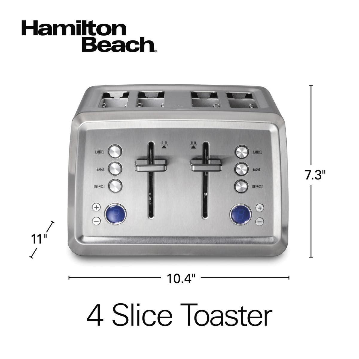 Hamilton Beach Digital 4-slice Toaster 9596881 HSN