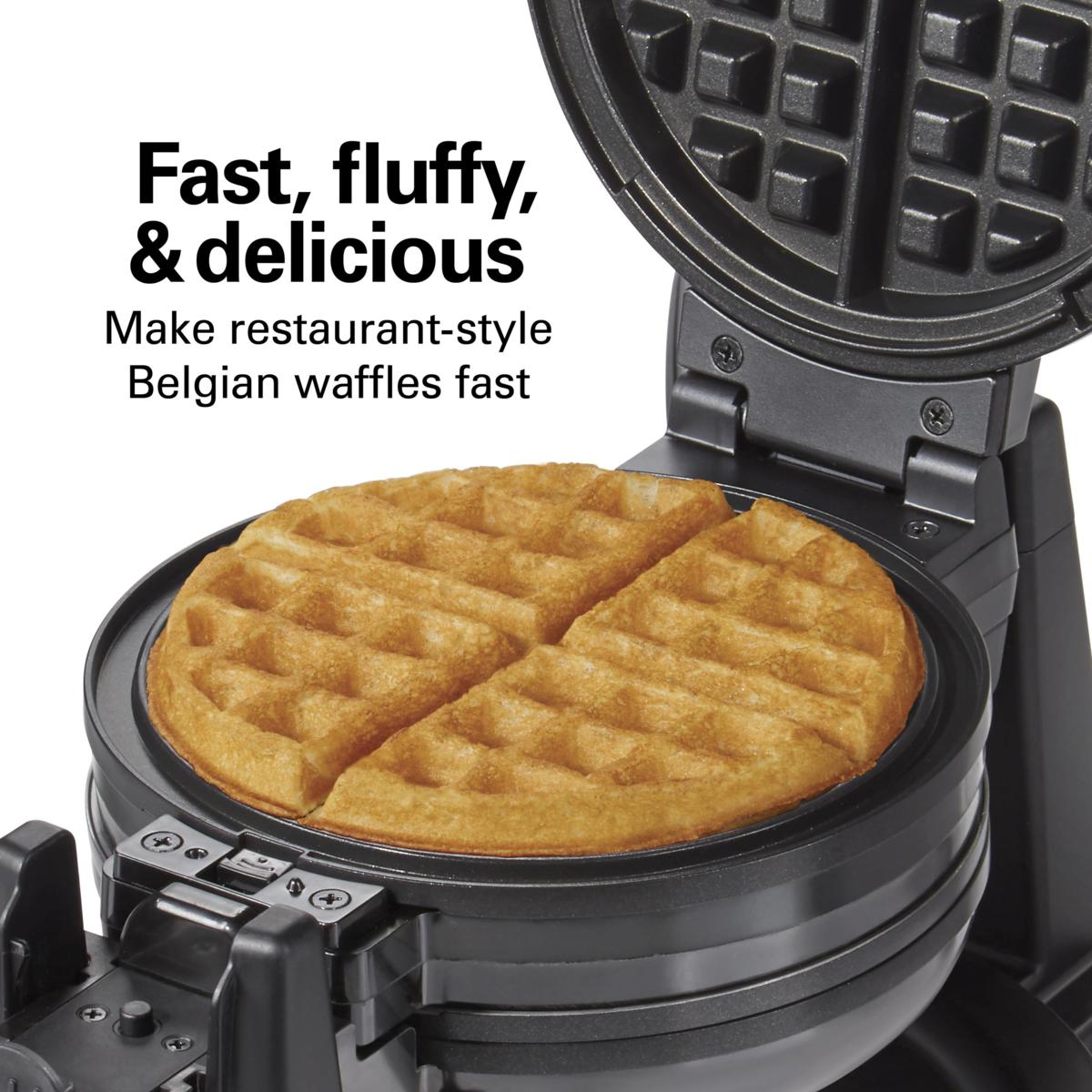 Hamilton Beach ダブルベルギーワッフルメーカー Hamilton Beach Double Belgian Waffle Maker / Belgian Waffle Iron | HSN