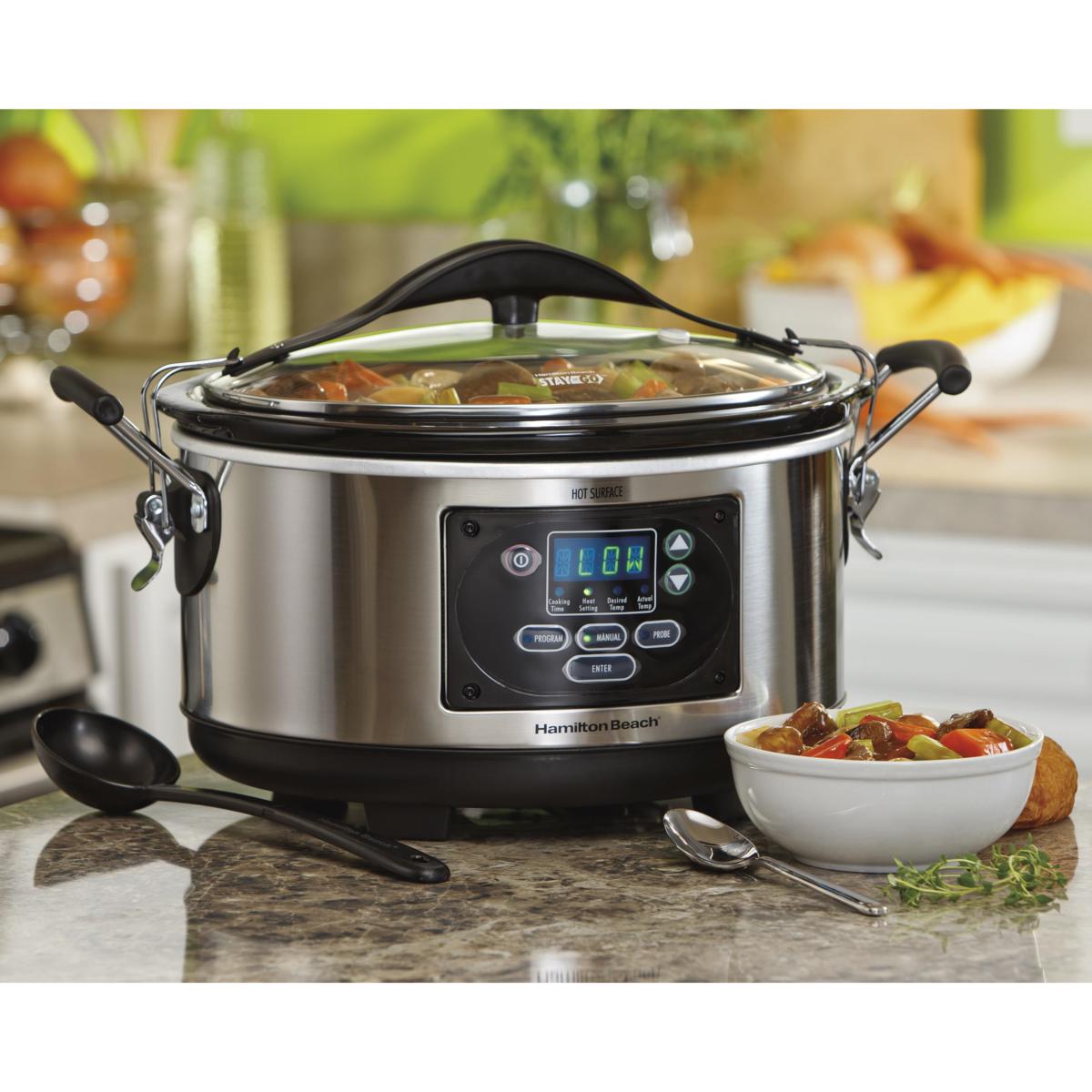 hamilton beach set and forget 6 quart programmable slow cooker