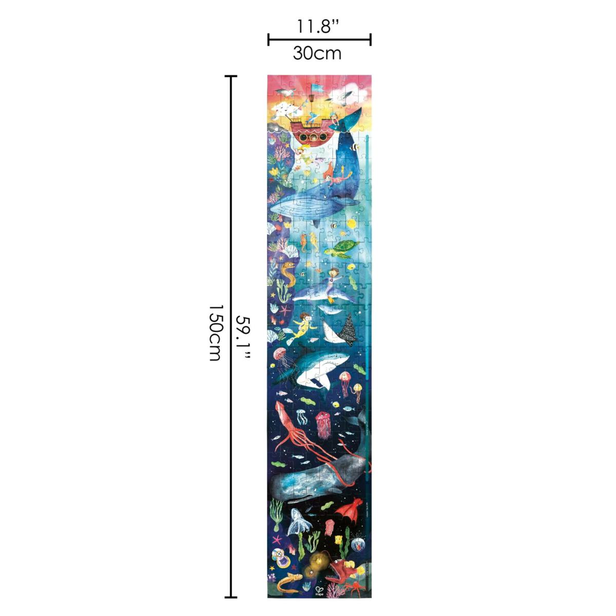 Hape Giant Glow-In-The-Dark Puzzle Ocean Life, 200 Pieces | HSN