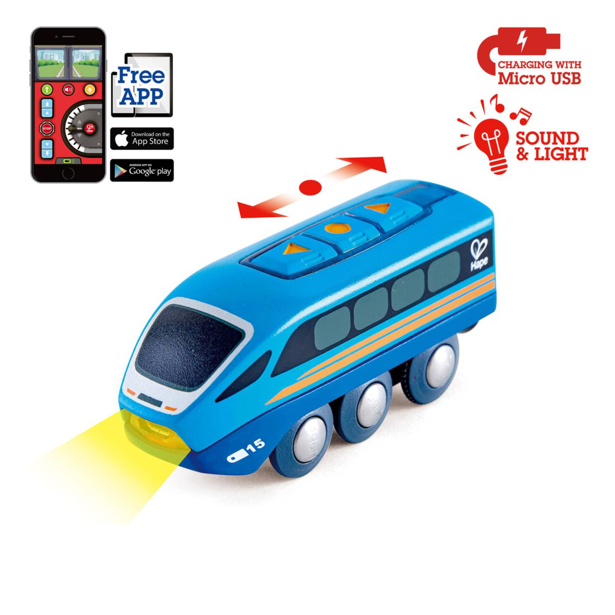 Hape Remote Control Engine Train - Kids Railway Toy - Blue - 23106799 | HSN