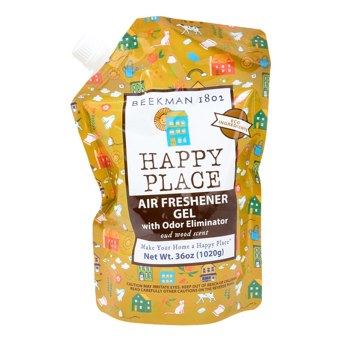 Happy Place Supersize Air Freshener + Odor Eliminator - Oud Wood Happy Place Supersize Air Freshener + Odor Eliminator - Oud Wood