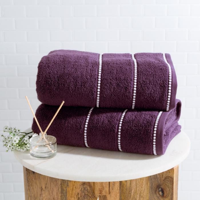 Eggplant colored bath discount towels