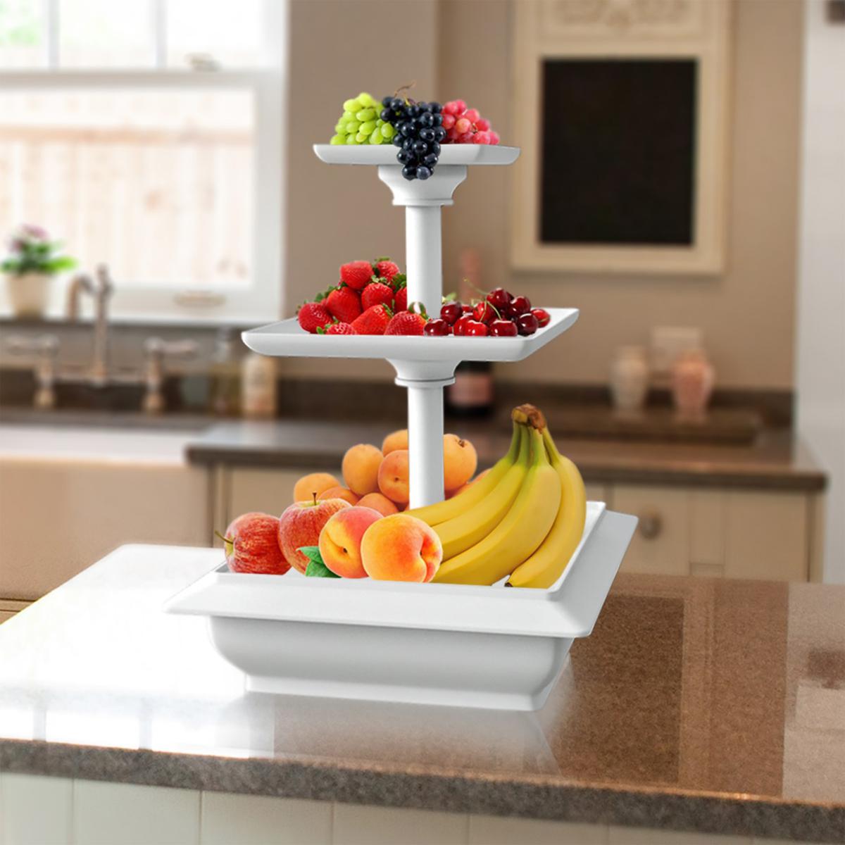 Hastings Home 3-Tier Cupcake Dessert Stand Tray | HSN display picture 1