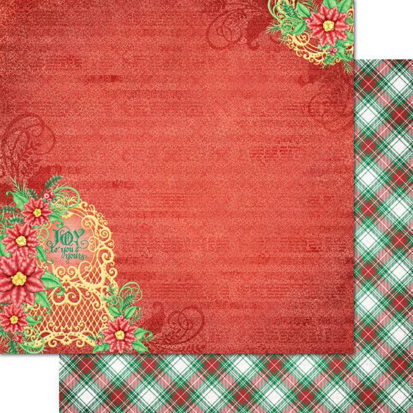 Poinsettia Scrapbook Paper - Reminisce A Christmas Story - 5pc – Country  Croppers