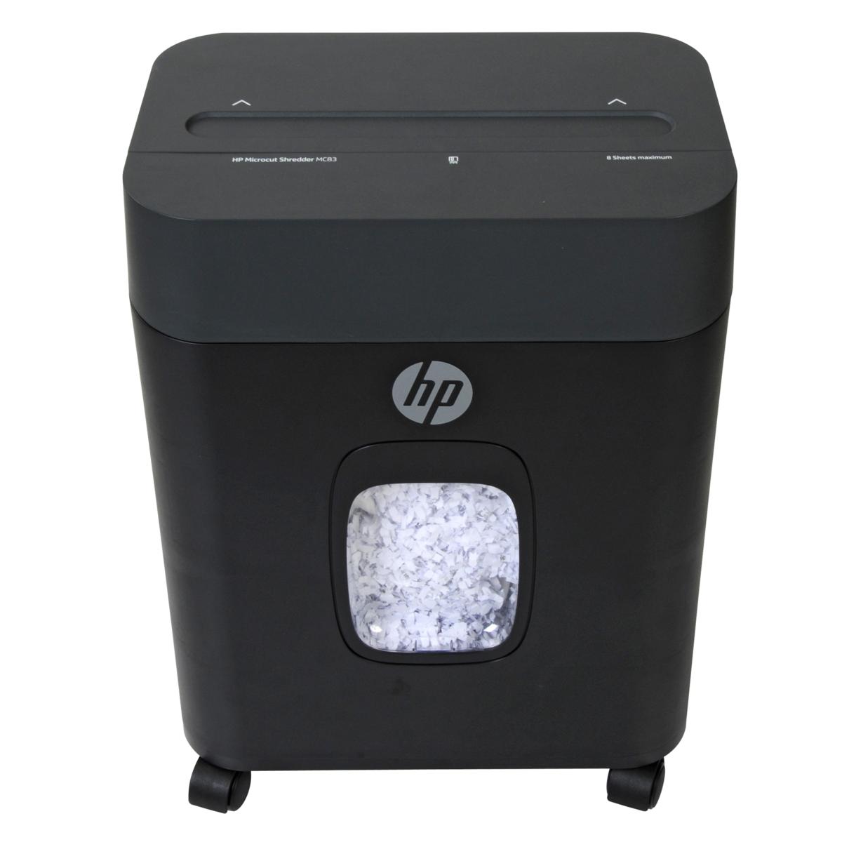 HP MC83 8-Sheet Microcut Paper Shredder with Slide Top - 20737095