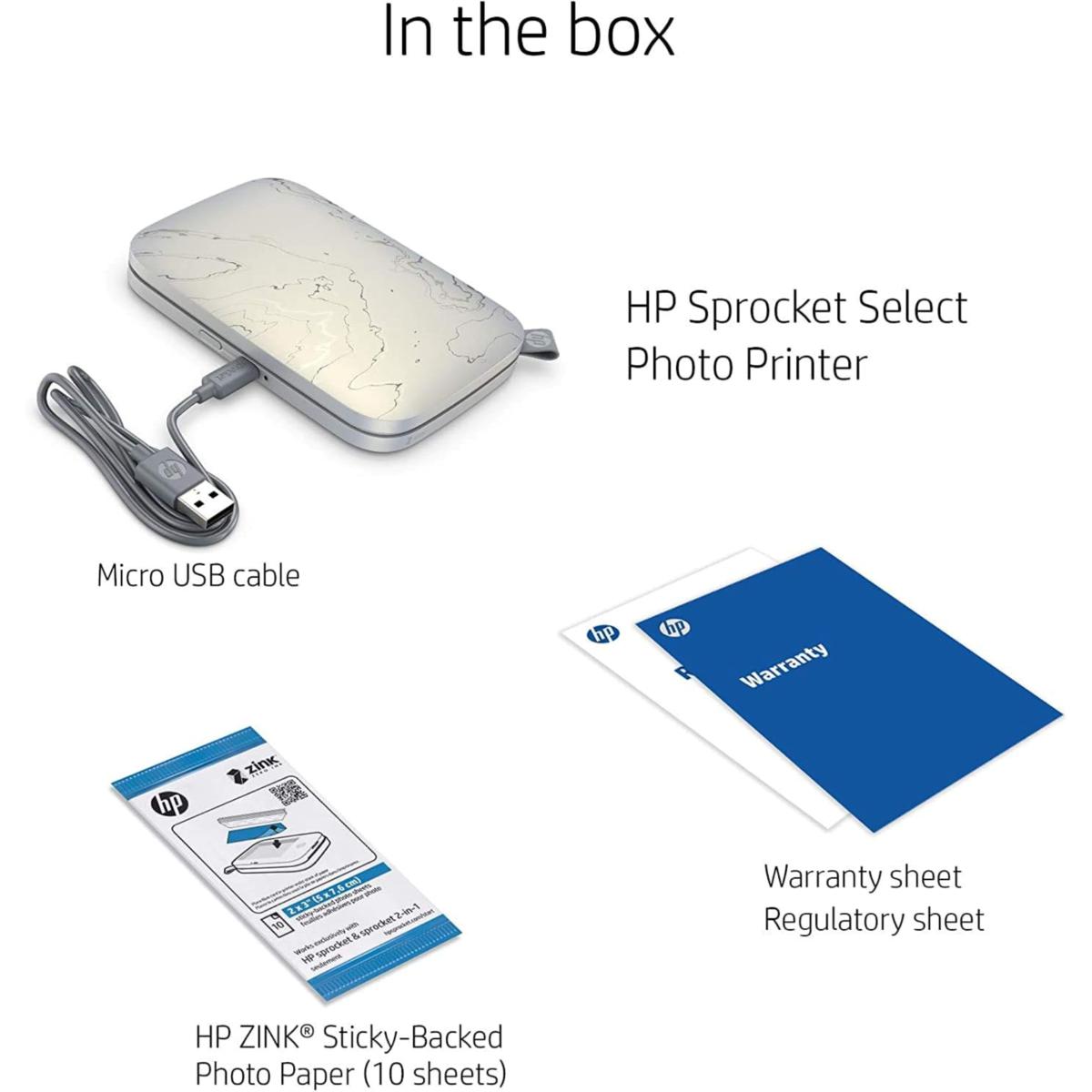 HP Sprocket Select Portable Instant Photo Printer for Android and iOS Devices (Eclipse) Fun Scrapbook Bundle HP Sprocket Select Review | PCMag