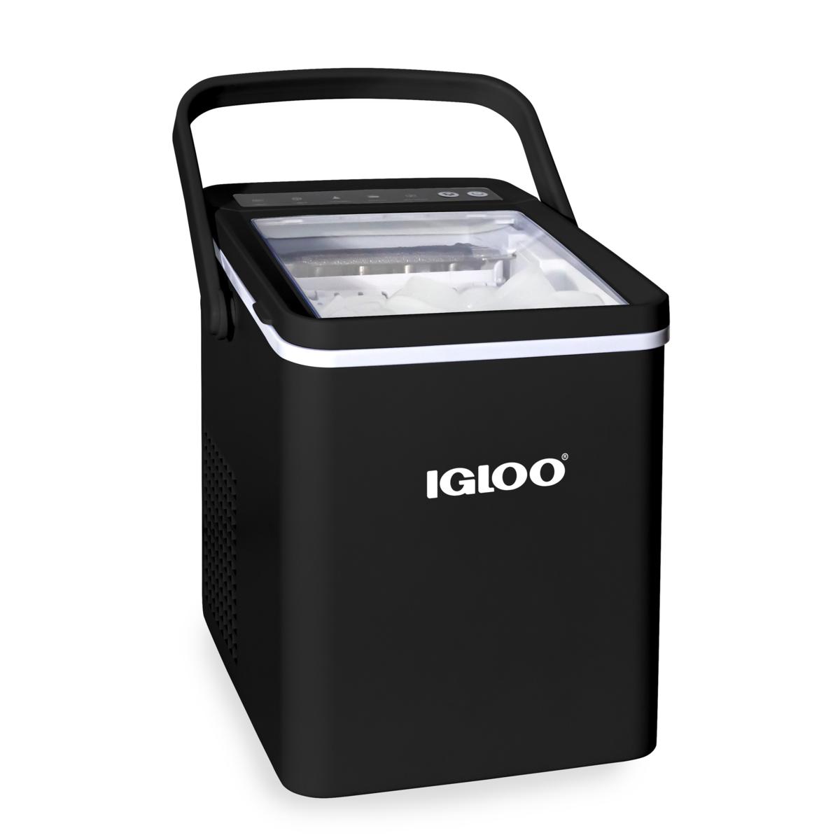 Igloo 26lb. SelfCleaning Portable Ice Maker with Handle, Black