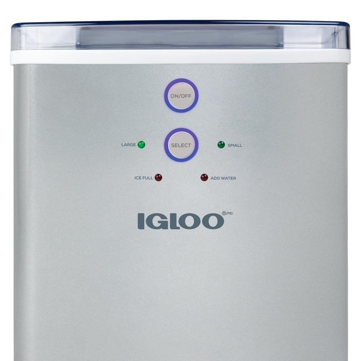 Igloo 33-lb Flip-up Door Portable/Countertop Crushed Ice Maker (Stainless  Steel) at