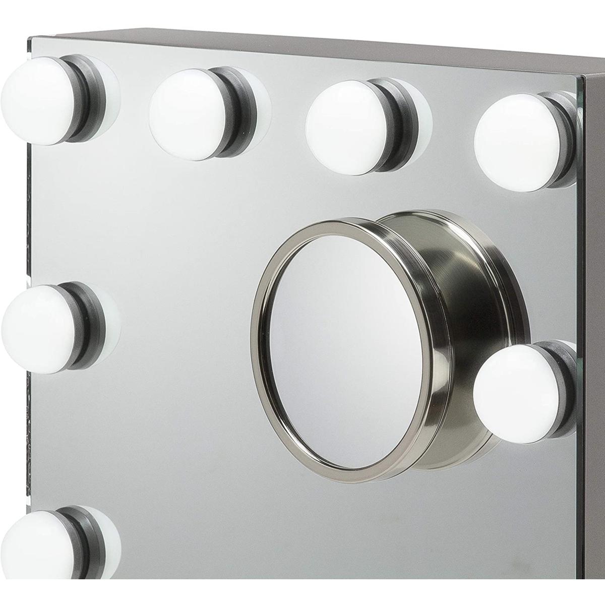 iHome Hollywood Pro Bluetooth Vanity Mirror with USB Charging