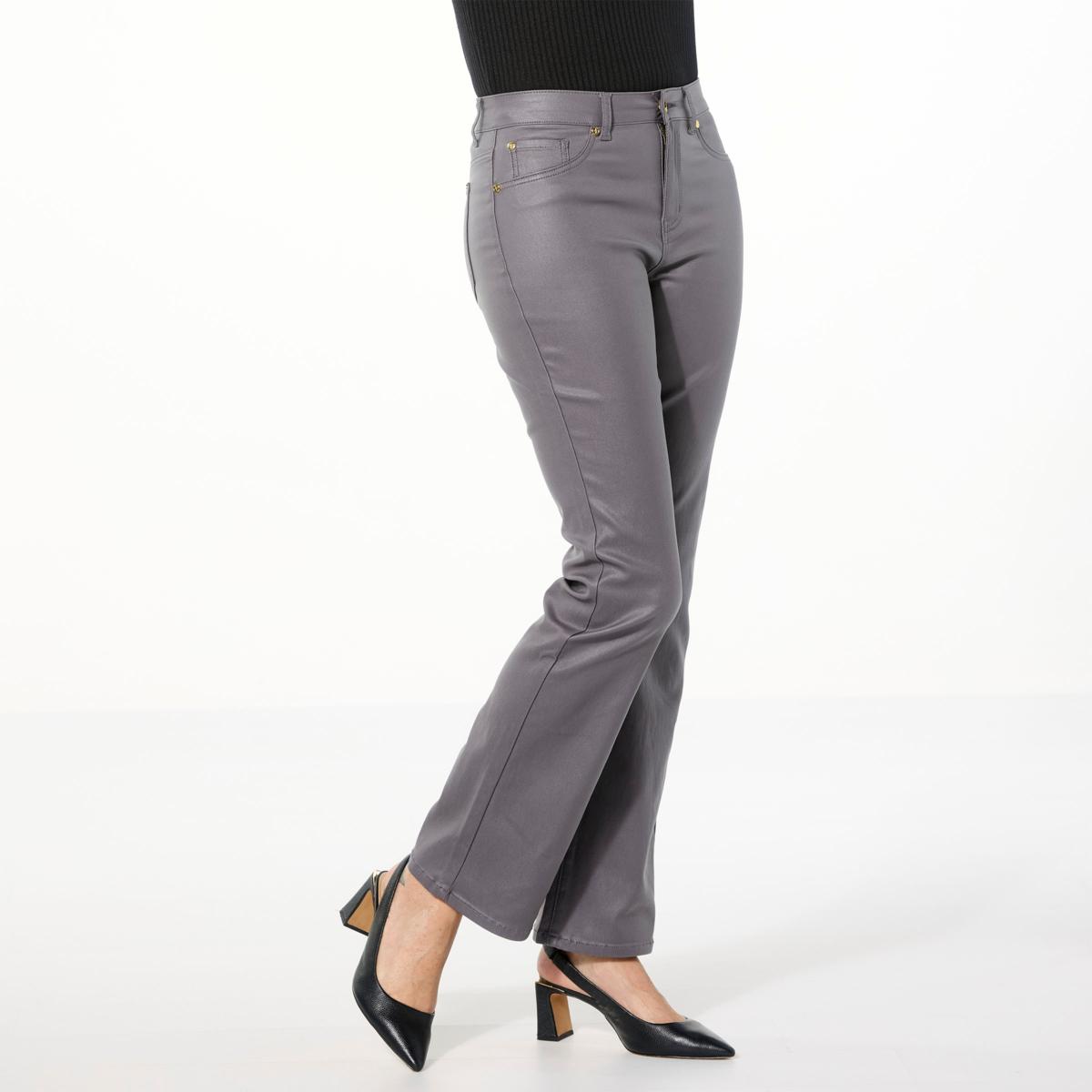 ★codegraphy★ Deep tuck cotton banding pants dark beige CBC IMAN Global Chic Coated Denim Bootcut Pant - 23296951 | HSN