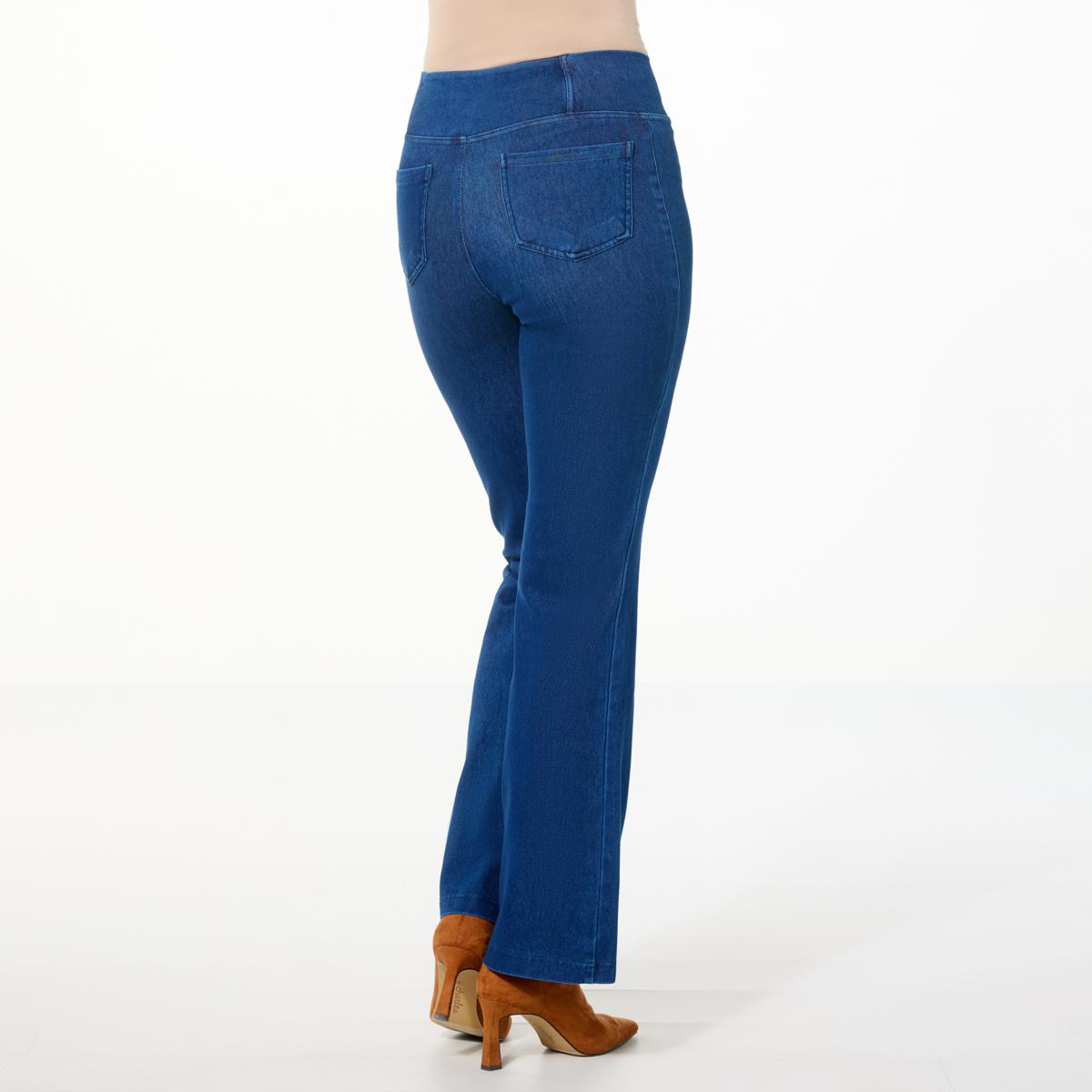 IMAN Global Chic Pull-On Bootcut Trouser Jean - 23507398 | HSN