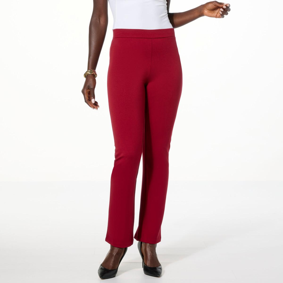 パンツ Manhattan Straight-Leg Pants M IMAN Global Chic Straight Leg Ponte Pant - 23120213 | HSN