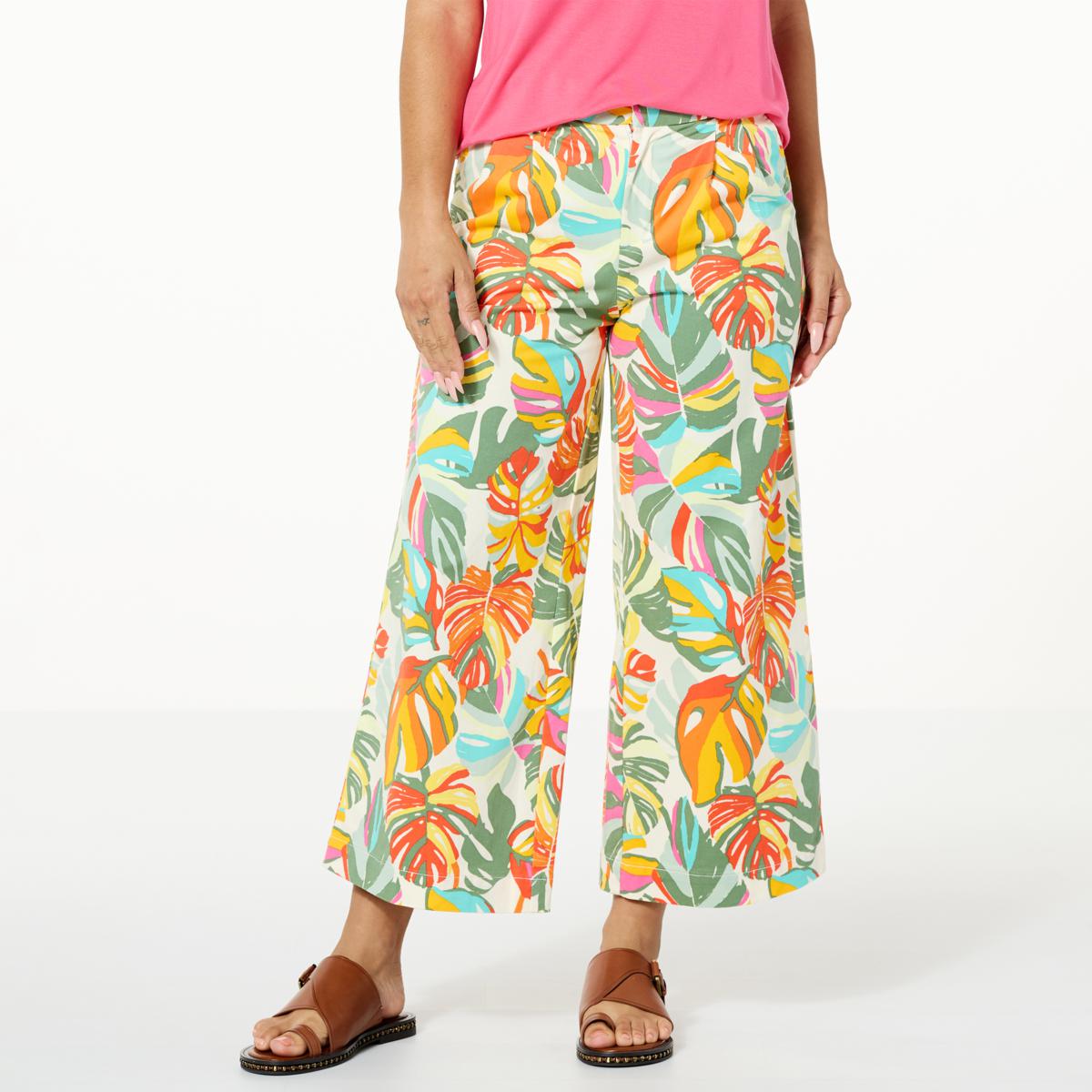 IMAN Global Chic Stretch Twill Crop Pant with Pockets - 20723227 | HSN