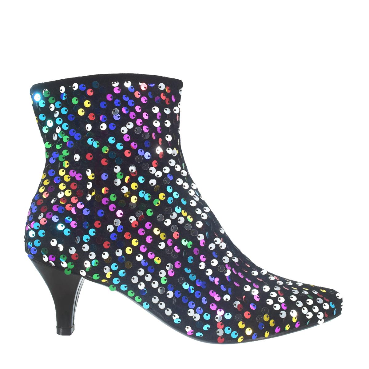 Impo Naja Sequin Stretch Ankle Bootie with Memory Foam - 20766811