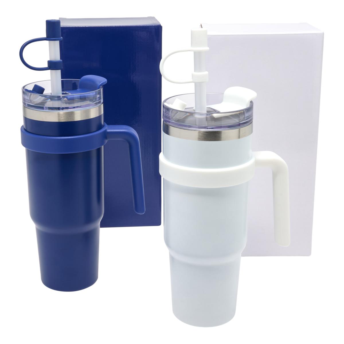 Improvements 2-pack 40 oz. Insulated Tumblers with Removable Handles | HSN