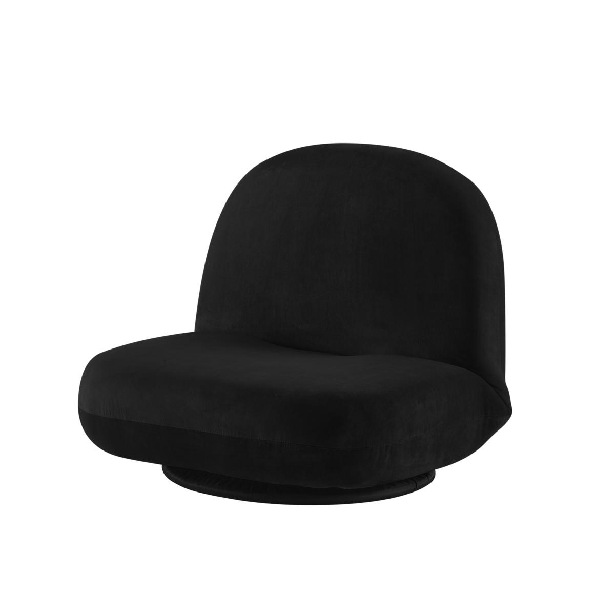 Black best sale plush chair