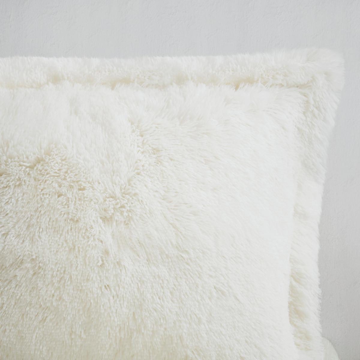 Sugar Vegan Washable Cozy Haze Tan Faux Fur Decorative Lumbar