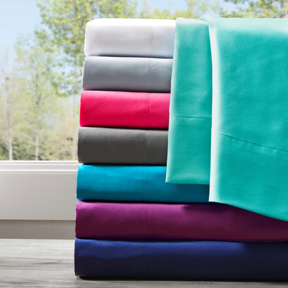 Intelligent Design Microfiber Wrinkle-Free Sheet Set--Teal