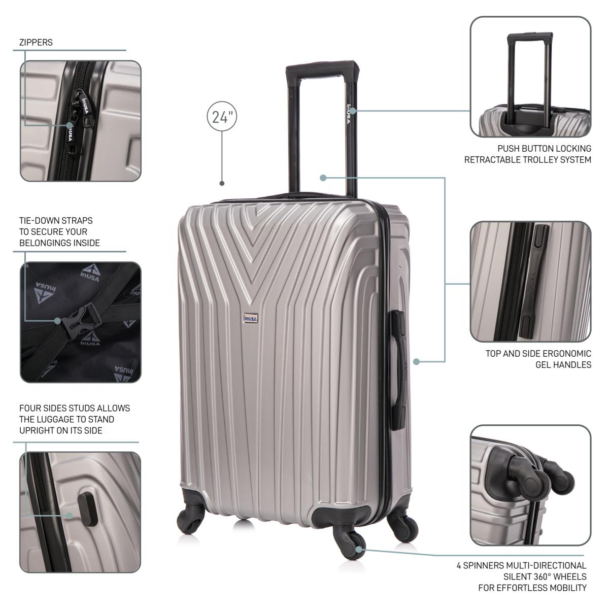 InUSA Vasty Lightweight Hardside Spinner 24 inch | HSN