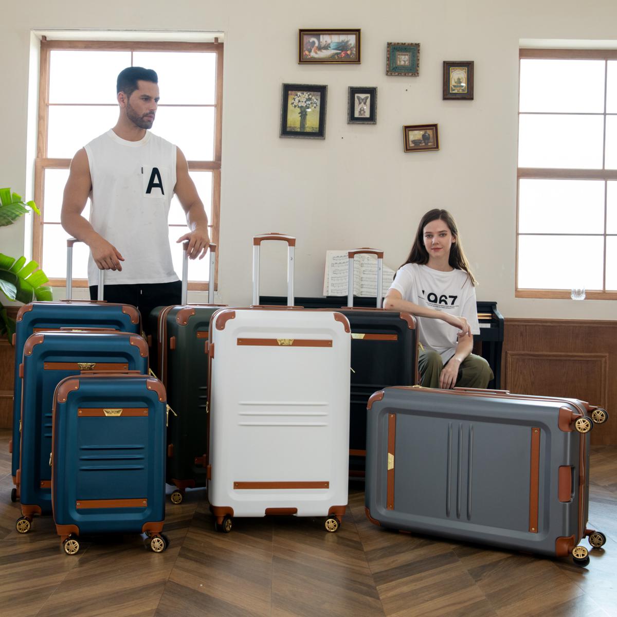 ITALIA Vintage 3 Piece Expandable Retro Luggage Set | HSN