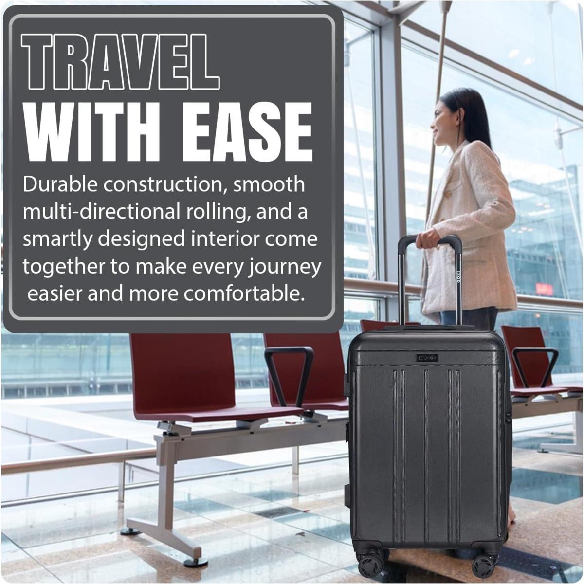 Izod 3-Piece Hard Shell Spinner Luggage Set | HSN
