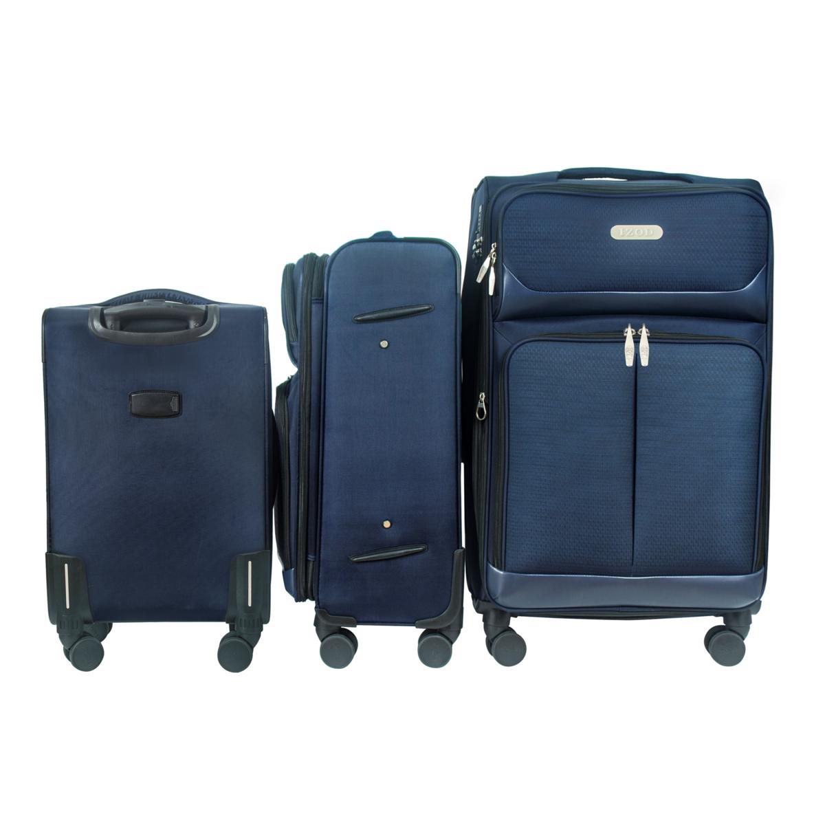 IZOD Ocean 3pc Expandable Luggage Set with Lock | HSN