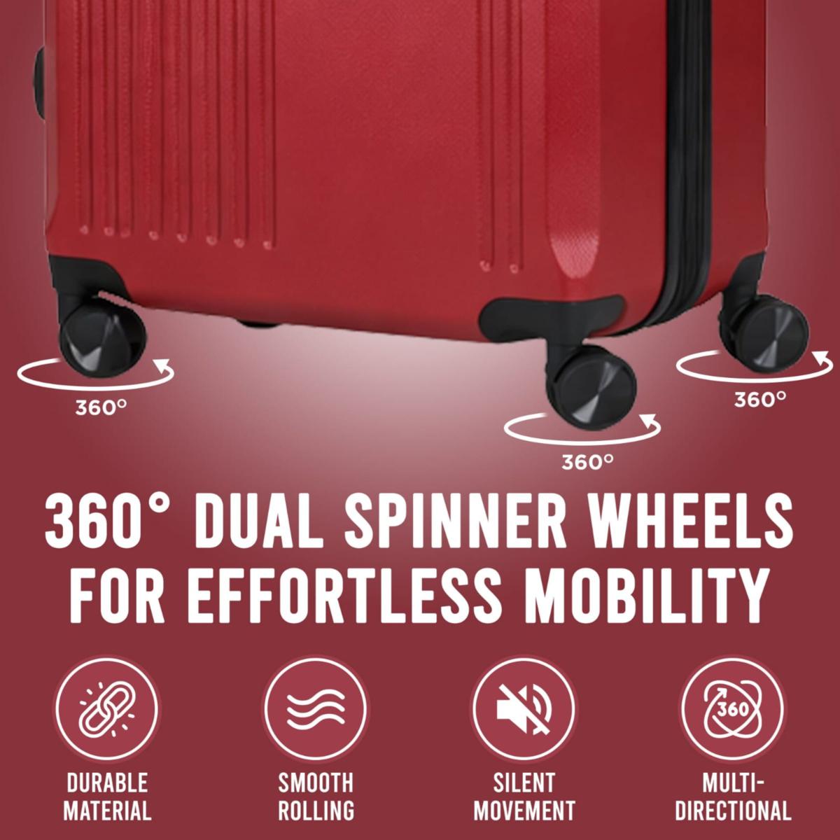 IZOD Zane 3pc Expandable Hardside Luggage Set with Spinner Wheels