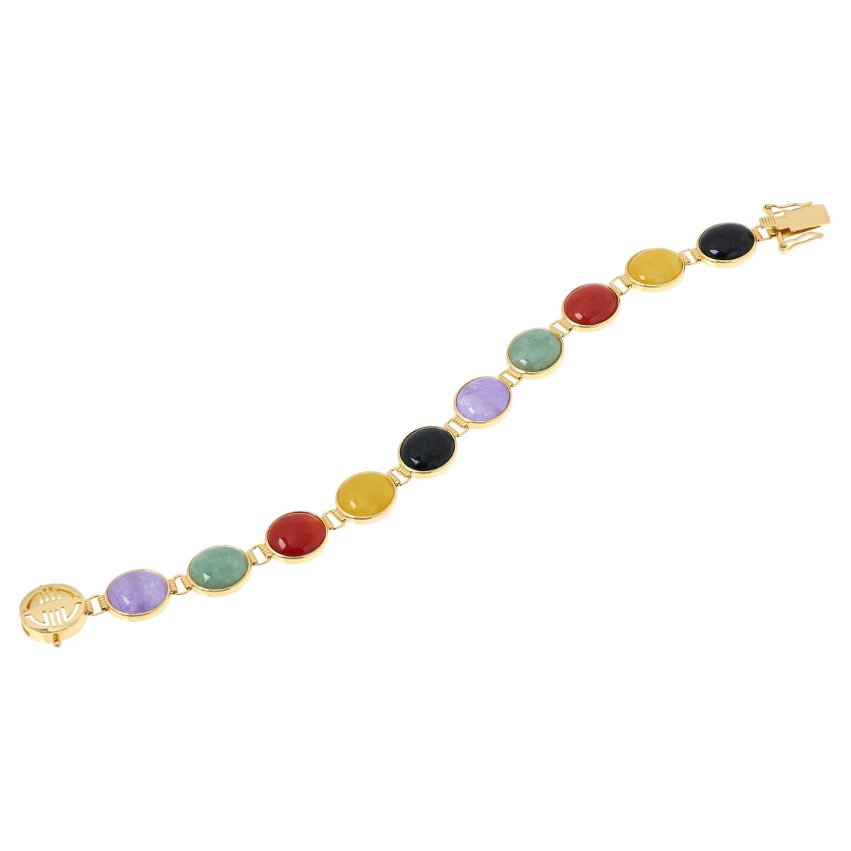 Gold Ball Multi Letter Bracelet — Something Jade