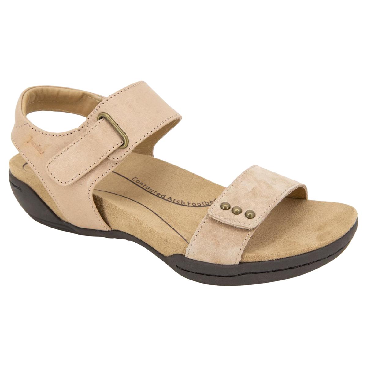 Jambu Morgan Leather Wedge Heel Sandal 22023040 HSN