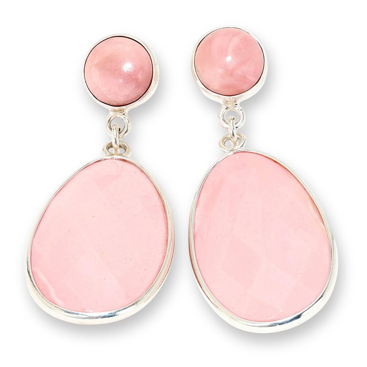 Jay King Australian Pink Opal Sterling Silver Dangle Earrings | HSN