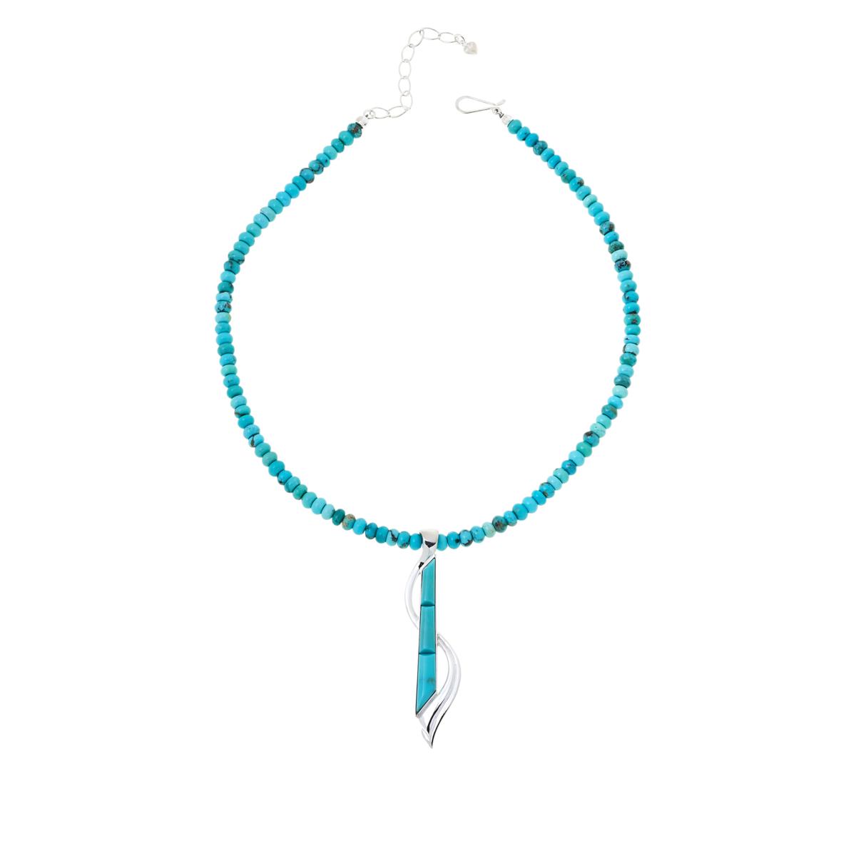 Jay King Gallery Collection Campitos Turquoise Pendant with Necklace ...