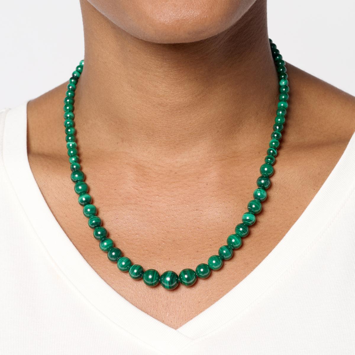 Jay King Malachite Graduated Bead 18