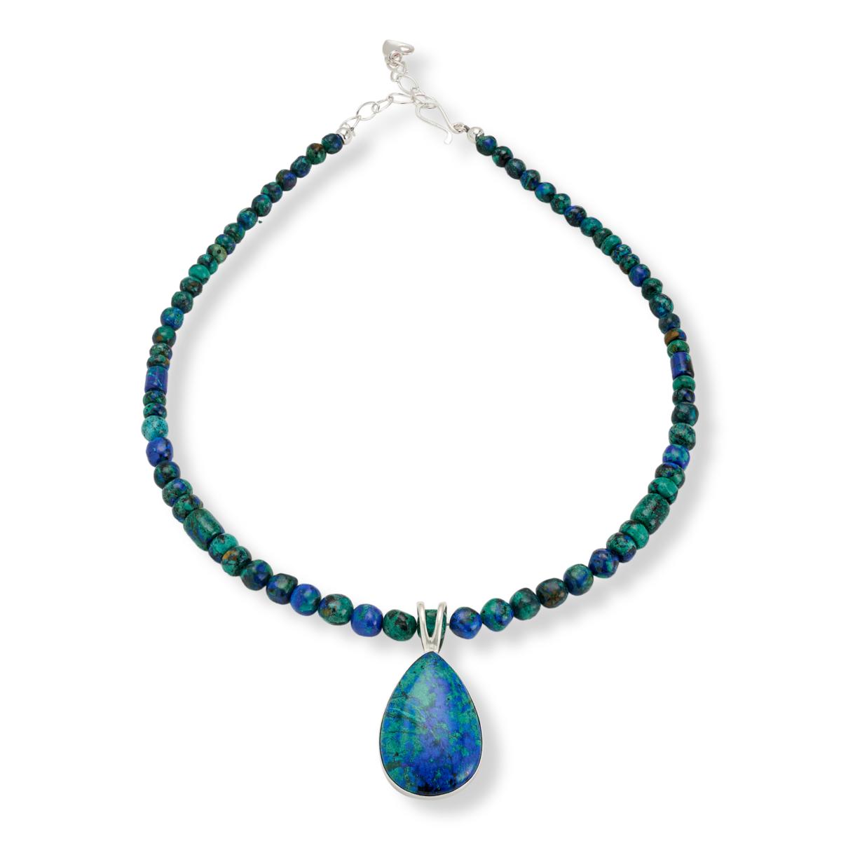 Jay King Milpillas Azurite Malachite Pendant with 18-1/4